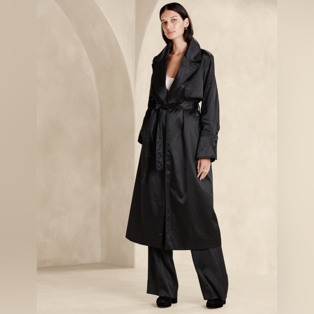 Banana Republic Maja Satin Trench Coat